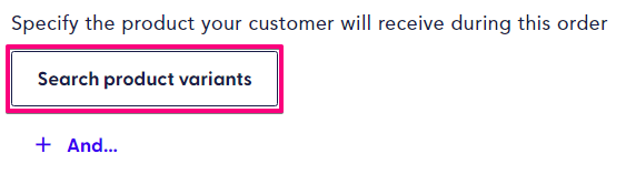 select product and add optional pricing