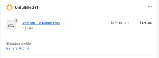 subscription details are not shown on the order summary