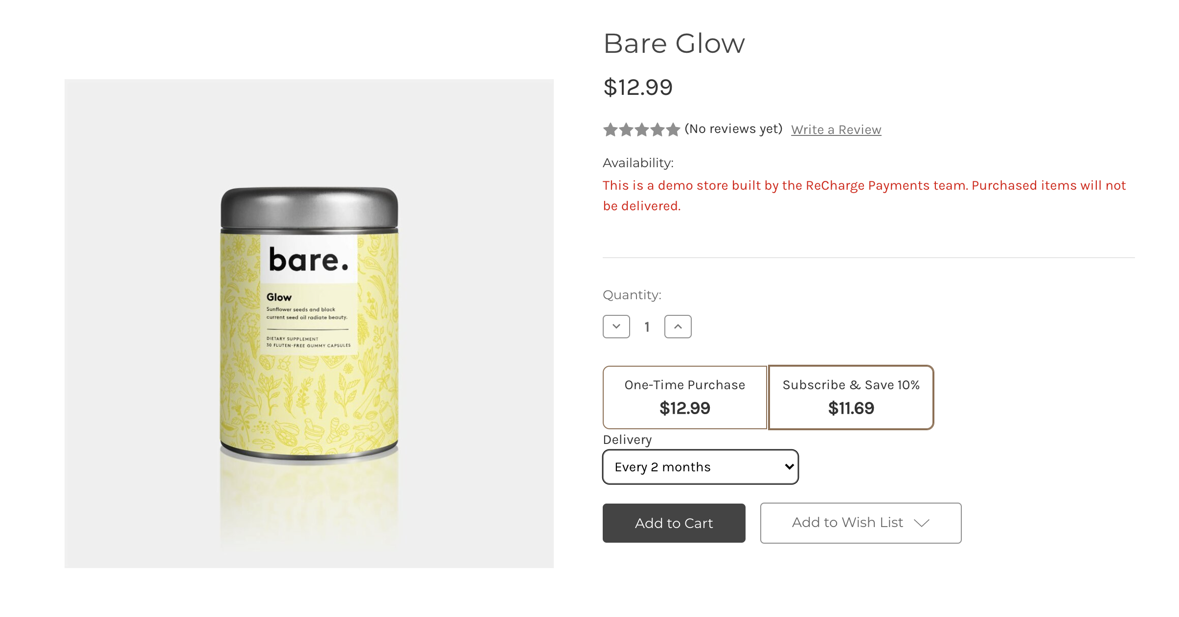 bigcommerce subscription widget