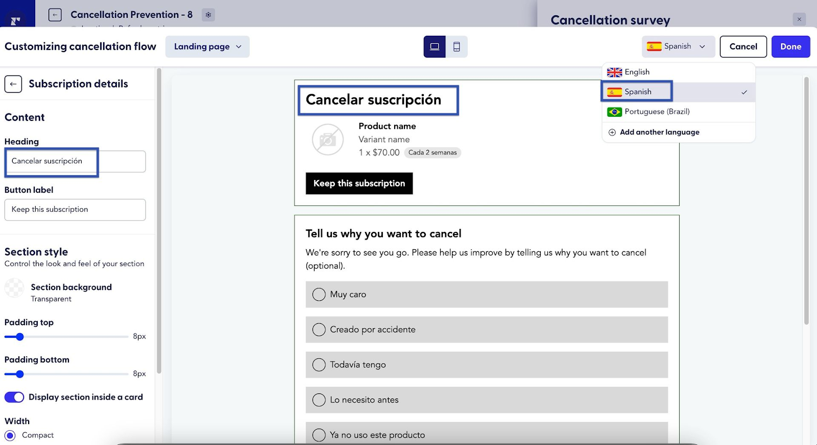 Examples of dynamic text