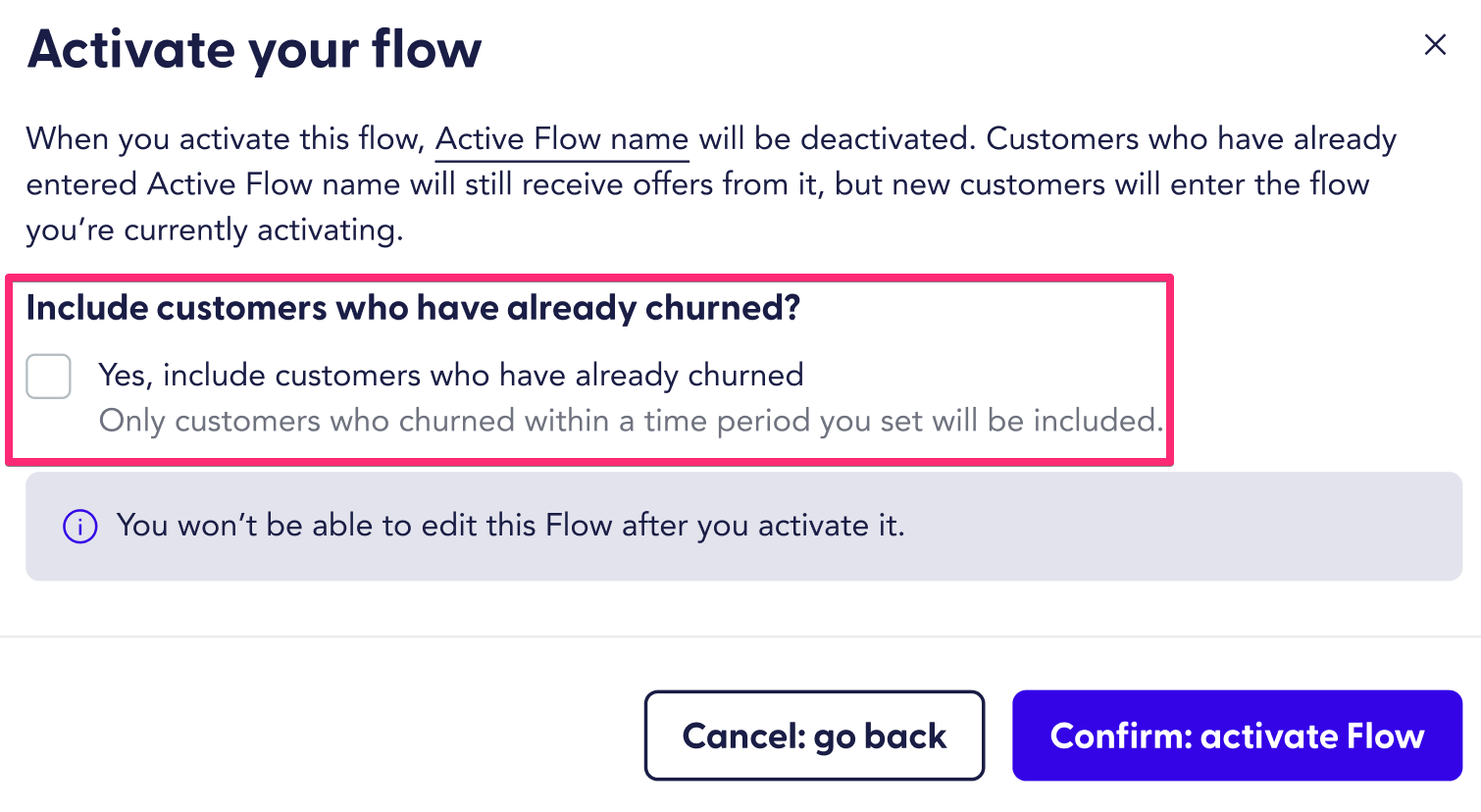 A modal window titled 