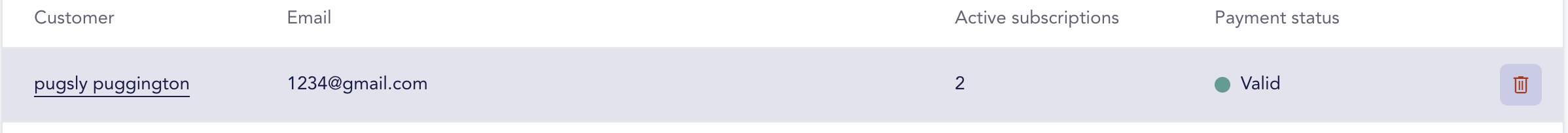 The image shows the delete icon