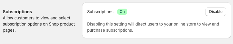 Selling subscriptions through the Shop app – Recharge