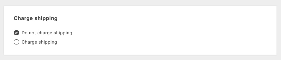 Shipping settings Recharge checkout