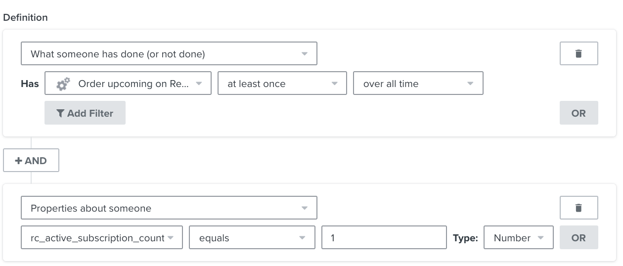 Create your segment directly in Klaviyo