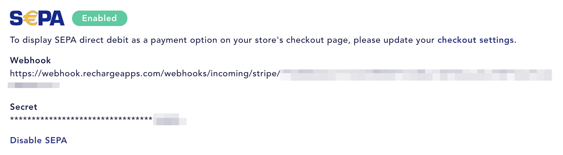 SEPA_Direct_Debit_showing_as_Enabled_on_a_Recharge_store.png