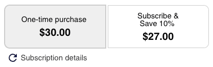 Example of button group template type