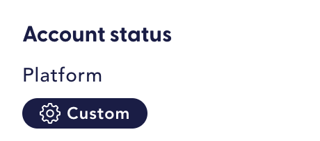 Custom platform label